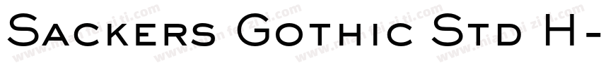 Sackers Gothic Std H字体转换